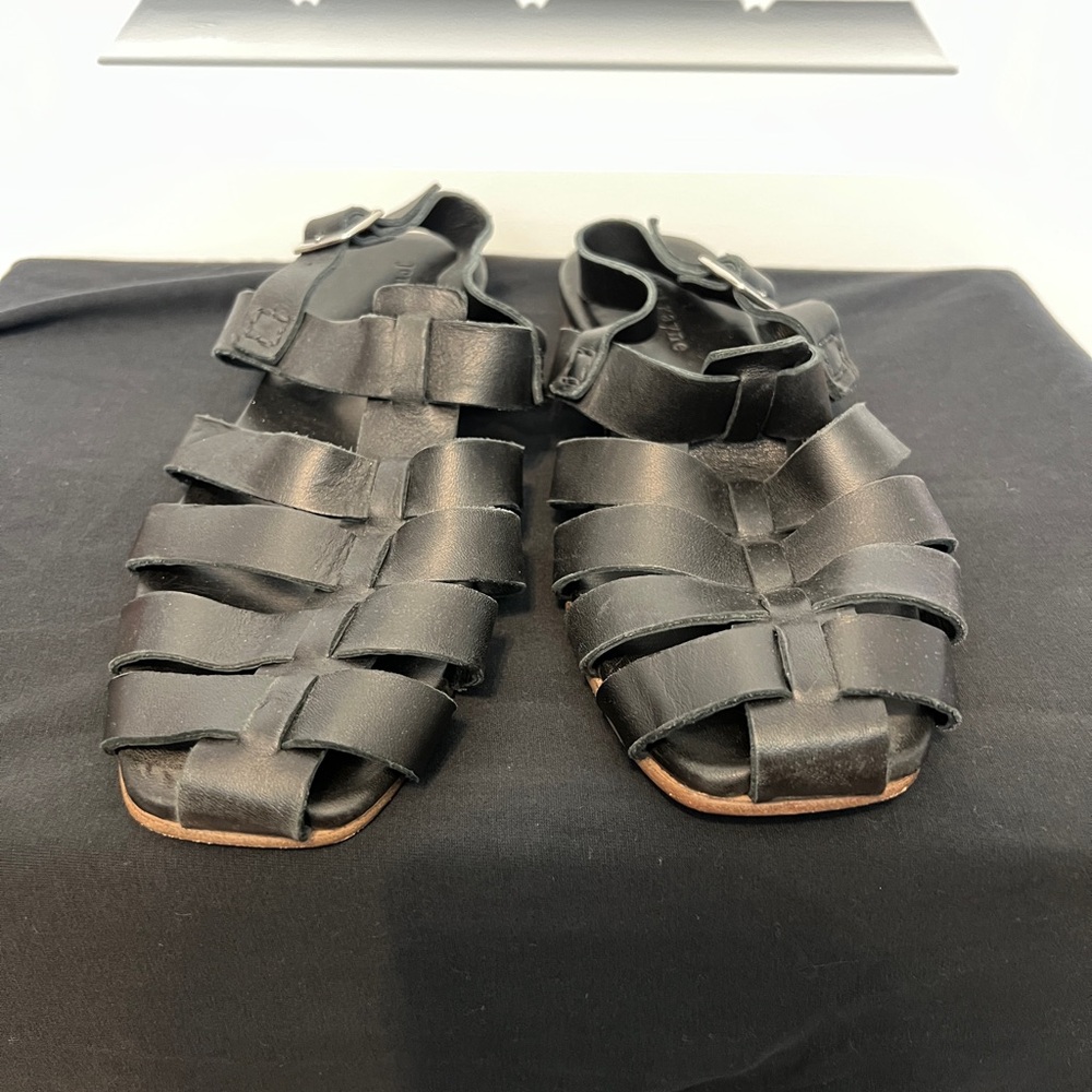 Jenni Kayne women’s black leather Lake sandal size 38 (8US)